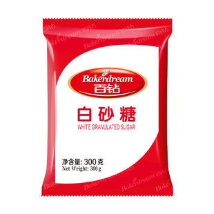 安琪百钻绵白糖白砂糖300g家用冰糖细砂糖冲饮喝食用烘焙材料棉糖
