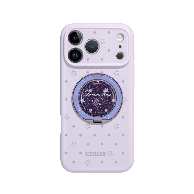 MASFEIL × 星点梦境适用苹果17Promax手机壳新款18带支架iPhone16Pro保护套Eo1支点15液态硅胶13pm简约高级
