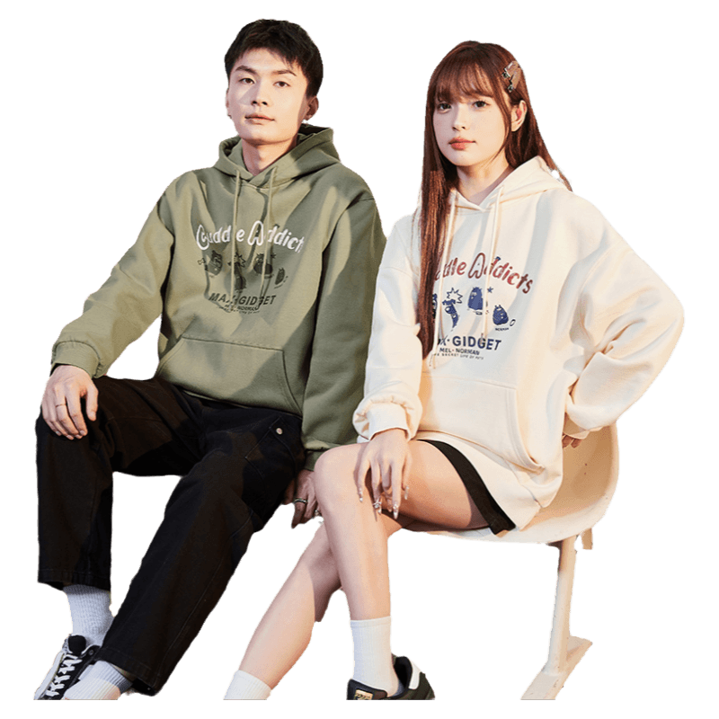 [IP联名]唐狮2025春季新款情侣卫衣男士上衣休闲连帽外套女情侣装