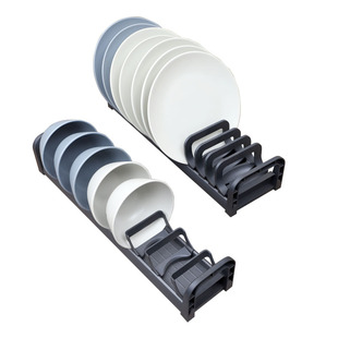 橱柜抽屉碗架内置碗碟架 厨房单层柜内放碗盘子沥水架收纳置物架