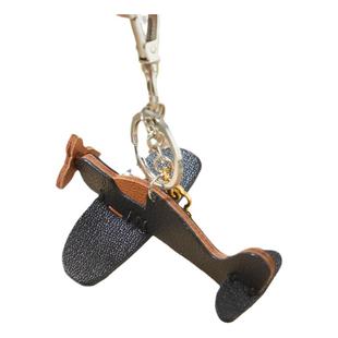 裁鱼手工礼物diy材料包真皮自制立体飞机可爱钥匙扣挂件背包挂饰