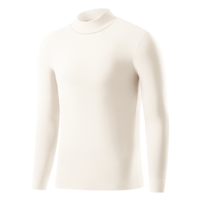 简云发热德绒白色打底秋衣