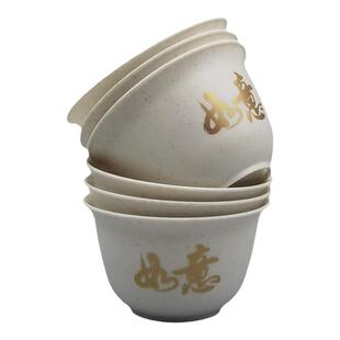定制logo一次性功夫稻壳小茶杯耐高温加厚加硬高档水杯送杯架印字
