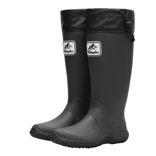 高筒雨鞋男日式柔软可折叠雨靴防滑耐磨洗车水鞋户外防水轻便胶鞋