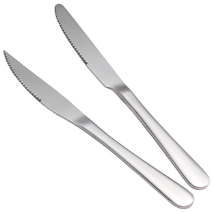 不锈钢牛排刀家用西餐具刀叉二件欧式刀叉勺全套牛排刀叉盘子套装