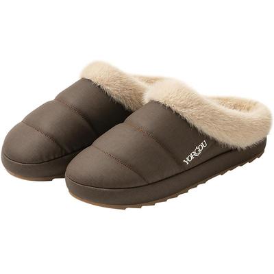 远港儿童棉拖鞋家居加绒PU皮拖