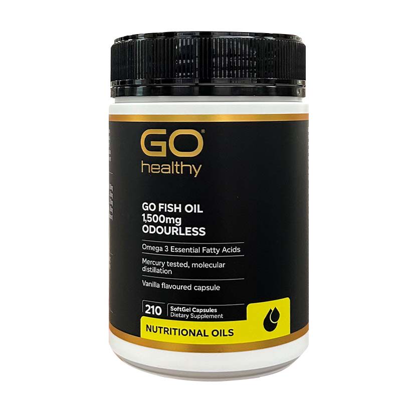 新西兰高之源高浓度无腥味深海鱼油软胶囊1500mg 210粒Go Healthy