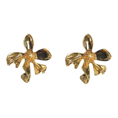 金色质感港风法式女耳钉