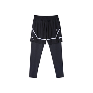 【运动速干裤】小猪托尼男胖童假两件长裤青少年训练跑步吸湿裤子