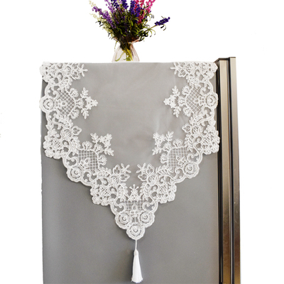 双层蕾丝冰箱盖布唯美精致防尘