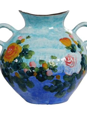 陶瓷花瓶手绘花卉田园风插花花器