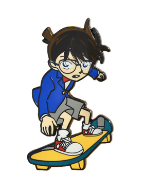 动漫周边滑板车名柯南珐琅徽章