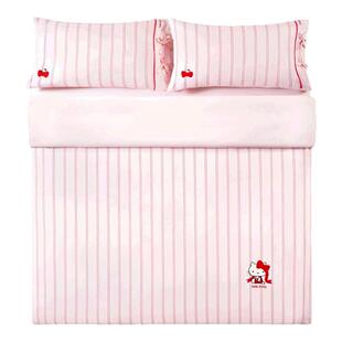 tbh野兽派家居三丽鸥Hello Kitty床上用品四件套全棉色织提花套件