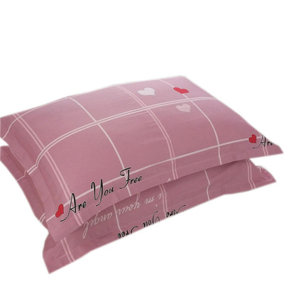 纯棉枕套一对100%全棉内径48*74