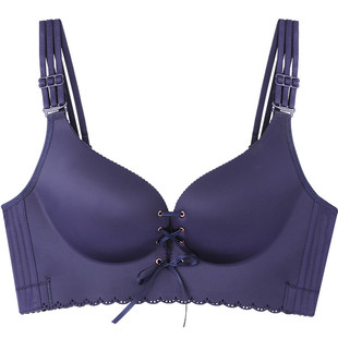 拉b内衣平胸变大胸罩女性感显大加厚聚拢神器挤胸小胸大码文胸90a