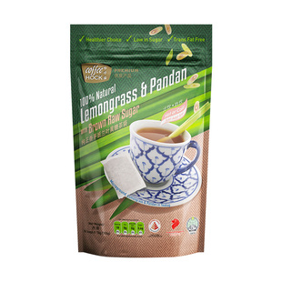 新加坡进口咖啡福Coffeehock香浓少糖香茅班兰叶茶包袋泡茶100g