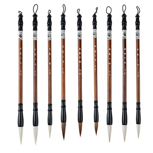 加健大中小白云毛笔兼毫/中小楷牡丹花鸟国画毛笔书法专用初学者