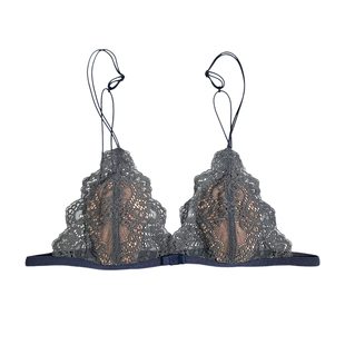 小胸内衣女蕾丝超薄款性感美背细带法式透明无钢圈文胸罩露背套装