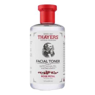 Thayers津尔氏金缕梅玫瑰保湿滋润无酒精面部爽肤水黄瓜味355ml