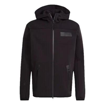 阿迪达斯男子休闲连帽运动夹克