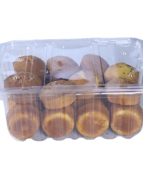 列巴面包桃酥蛋糕月饼食品周转箱