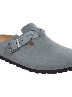 BIRKENSTOCK勃肯绒面革编织拖鞋