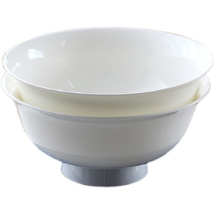 纯白骨瓷碗家用米饭碗小汤碗大号面碗陶瓷餐具套装吃饭碗大碗