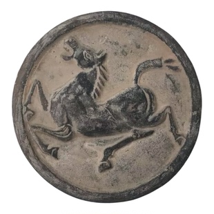 学生研学拓片瓦当模具传拓素材拓印教具古玩秦砖汉瓦生肖马艺术品