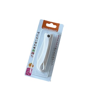 穆尼 日式陶瓷刀折叠水果ins户外便携白色削皮果蔬刀宿舍随身家用