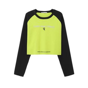 REVAN芮范设计师款甜酷撞色荧光绿毛衫RM10601177