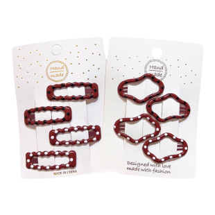 安哥拉红色BB夹2026新款夹子头饰发夹女儿童刘海夹前额云朵碎发卡