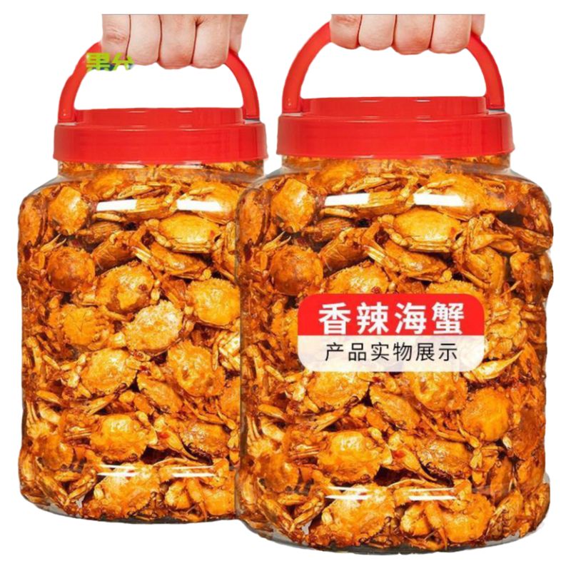 童年小零食即食香辣螃蟹