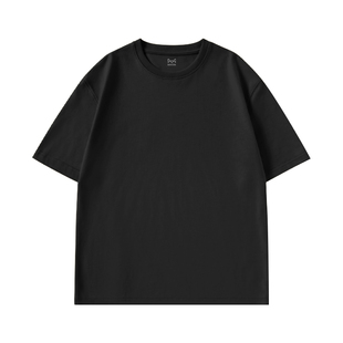 猫人纯棉短袖男款藏青色t恤男2026新款男生宽松重磅半袖男士上衣J