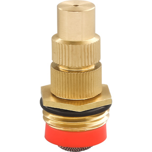 全铜2分4分可调高雾化微喷消毒园艺微喷雾化工地降温除尘浇灌喷头