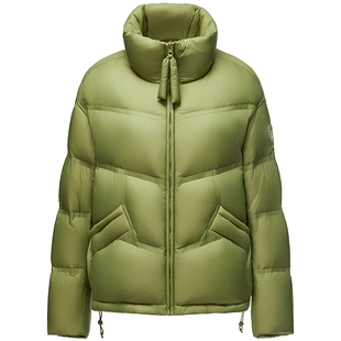 坦博尔25年新款女士短款立领款羽绒服保暖舒适面包服百搭耐穿外套