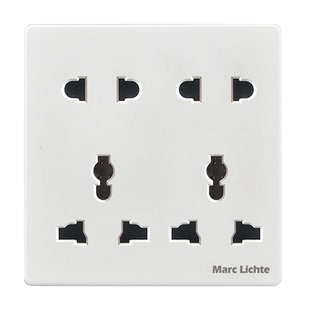 86型暗装香港英标多孔插座一开八孔二孔四孔六孔十孔插座开关面板