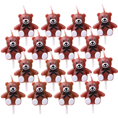 小熊蜡烛ins卡通韩式生日蛋糕