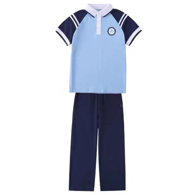 江西省九江市夏季校服小学中学套装索罗娜凉感面料短袖长裤短裙
