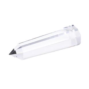 白色透明水晶天然白水晶柱八棱柱供佛堂全净水晶柱居家摆件佛学院