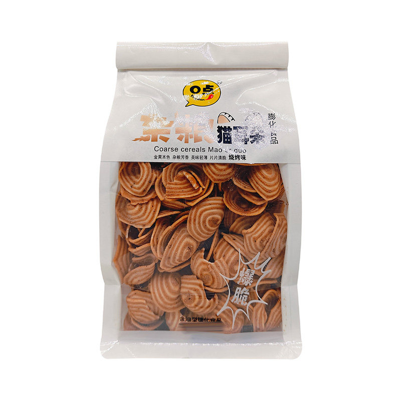 0点杂粮猫耳朵烧烤味小吃350g
