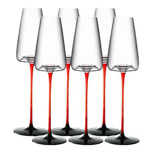 香槟杯水晶玻璃高脚杯酒杯手工葡萄酒杯鸡尾酒杯家用酒具套装