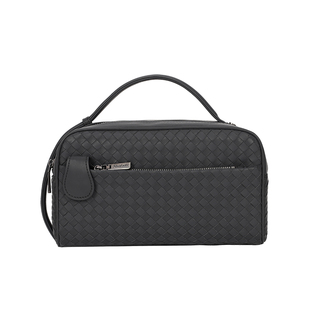 手包男款编织双拉链时尚2024新款男包奢侈品牌男士包手提包手拿包