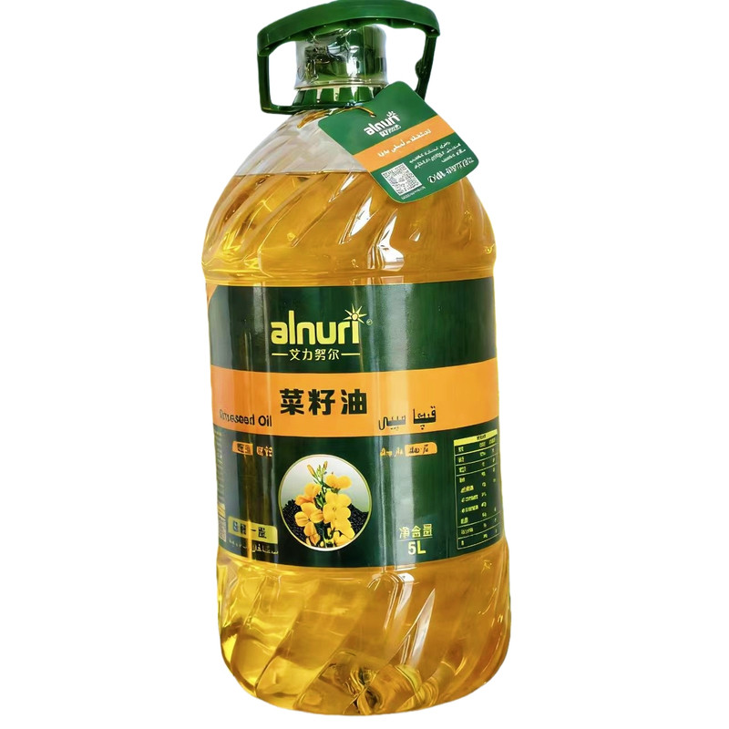 菜籽油新疆特产艾力努尔菜籽油5L