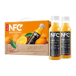 农夫山泉100%NFC橙汁饮料300ml*10瓶（B）