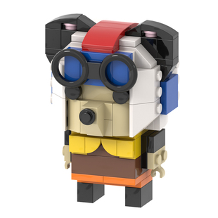 中国积木方头仔MOC长空之王一博代号舒克动漫拼装国产玩具歼10/20