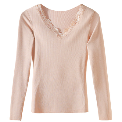 保暖内衣带胸垫冬季贴身加绒内搭