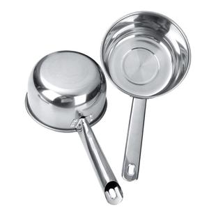 特厚不锈钢水勺厨房商用水舀子短柄食堂大汤勺耐摔水瓢煮粥勺铁勺