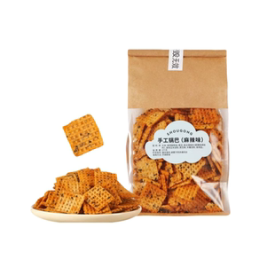 桑坡手工锅巴本地代购网红特产零食香脆原味麻辣香菜河南焦作小吃