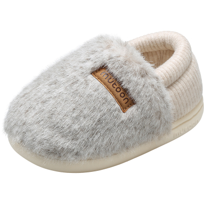 牧童儿童软底保暖棉拖鞋