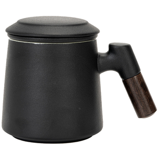 陶瓷马克杯茶水分离杯茶杯高档个人专用定制刻字百家姓氏名字礼物